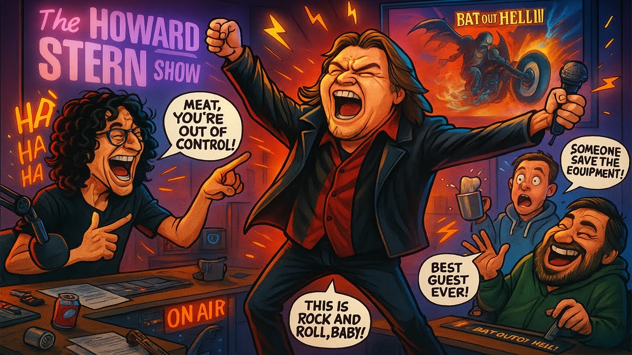 Meat Loaf Promotes “Bat Out of Hell III” in Studio Chaos | The Howard Stern Show