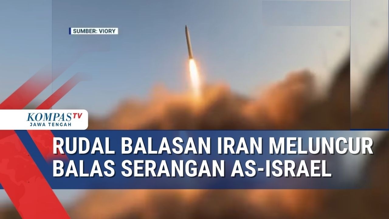 Rudal Balasan Iran Meluncur Balas Serangan Amerika Serikat dan Israel