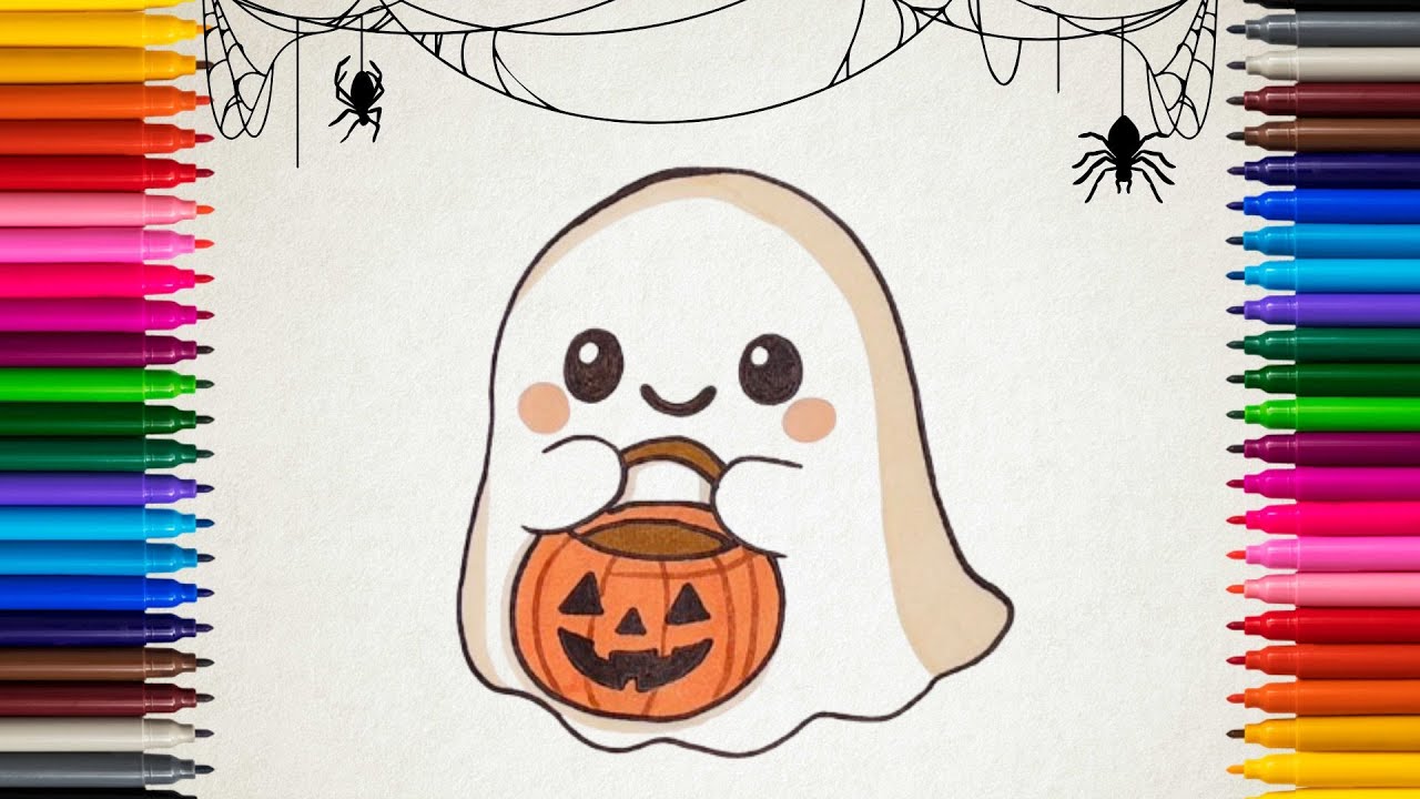 How to Draw a Ghost | Easy Drawing for Kids | Artystarty🎨