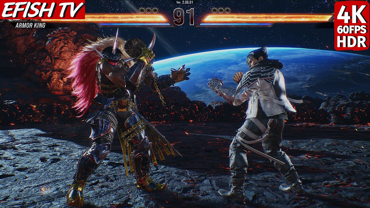 Armor King против Джина Казамы (самый сложный ИИ) &mdash; Tekken 8