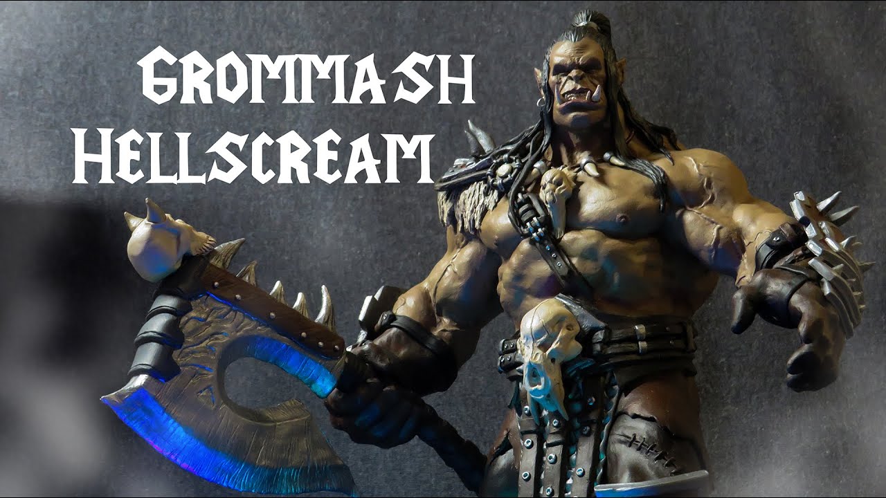 Grommash Hellscream /Orc sculpting / скульптура из полимерной глины / лепка персонажа