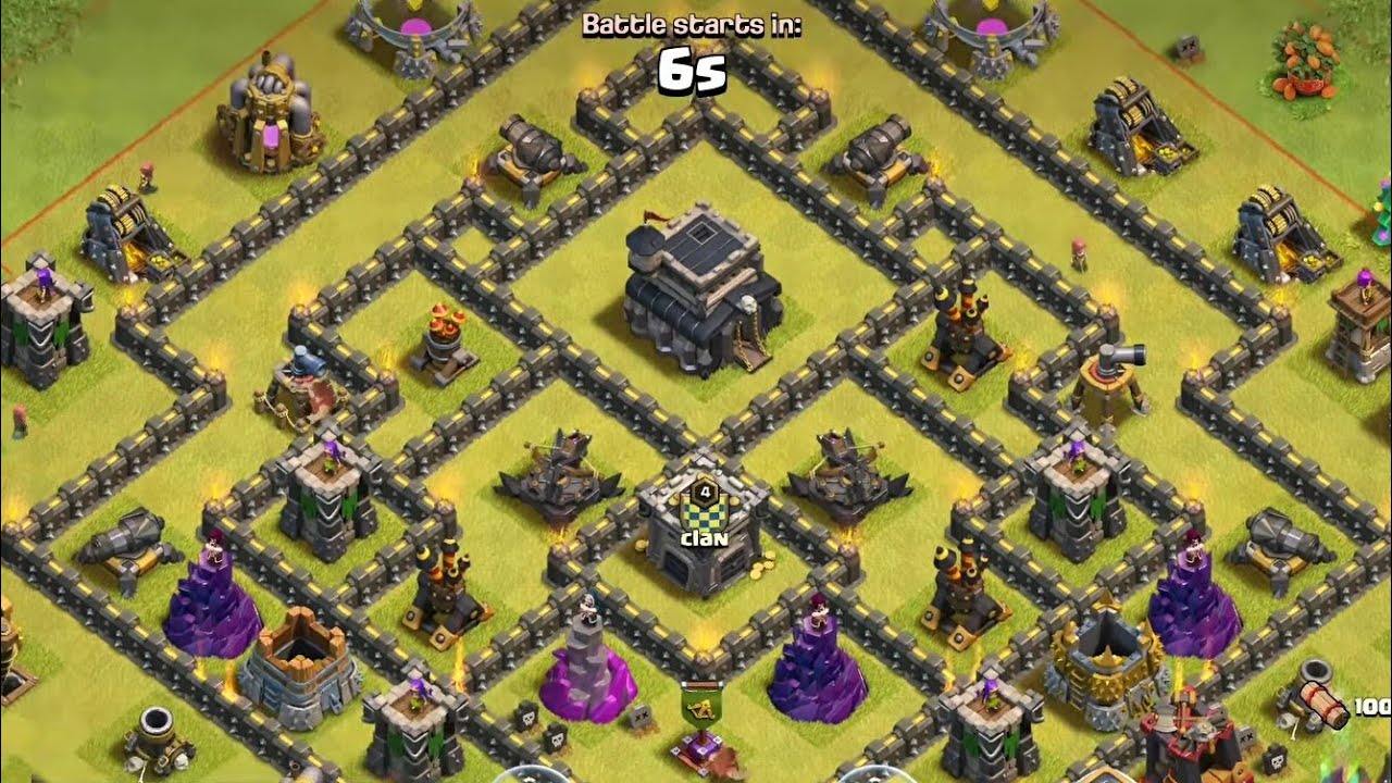 Golem + P.E.K.K.A + Wizards #1 | TH9 vs TH9+ Attack Strategy | Clash of Clans