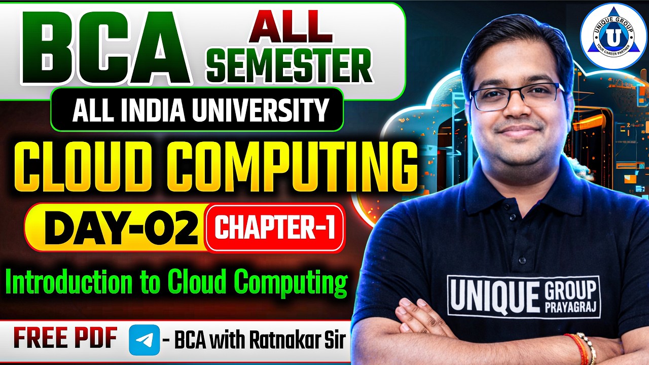 🔥 Introduction to Cloud Computing  part -2  | BCA / B.Tech / MCA Complete Overview || DAY-03