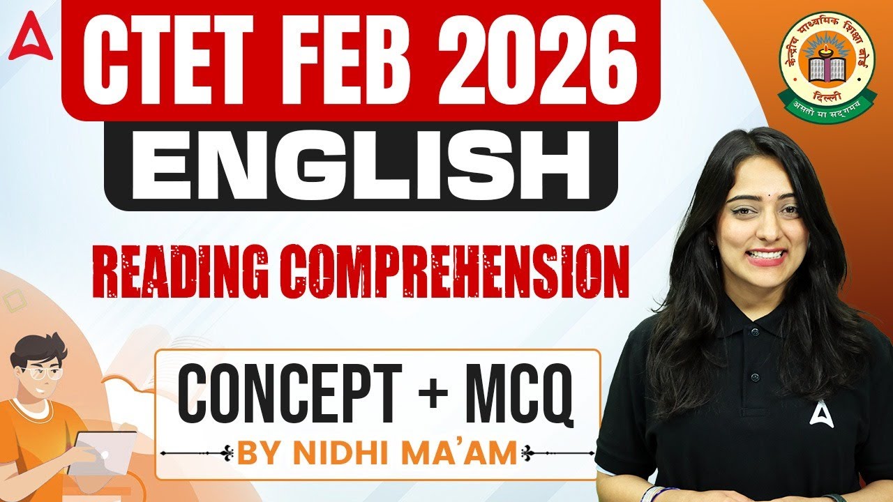CTET English 2026 | CTET English Reading Comprehension Concept & MCQ | CTET English Class Nidhi Mam