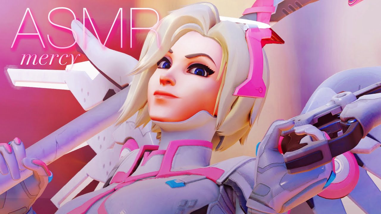 ♡ 𝜗𝜚˚⋆ soft mercy asmr ( ^ᴗ^ )⋆ ˚｡⋆୨୧˚ overwatch asmr ☁️ ✧ tapping & whispering ☽˚｡⋆.