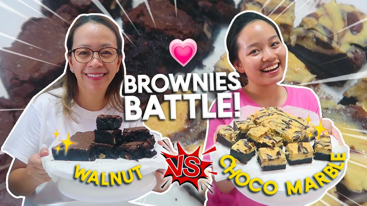 BROWNIES BATTLE! | Haidee and Hazel