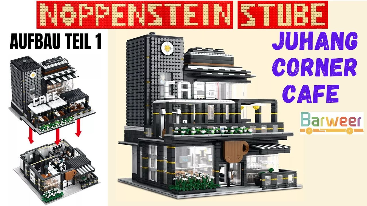 Krasses Design Juhang Corner Cafe MOC JH86007 Barweer Modular Building | Aufbau Teil 1