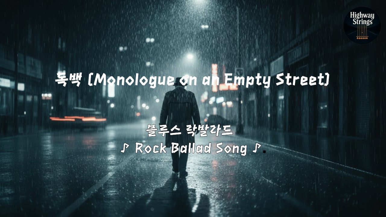[감성 락발라드] ♪ 독백 (Monologue on an Empty Street)  | Rock Ballad Song #락 #락발라드 #감성락발라드