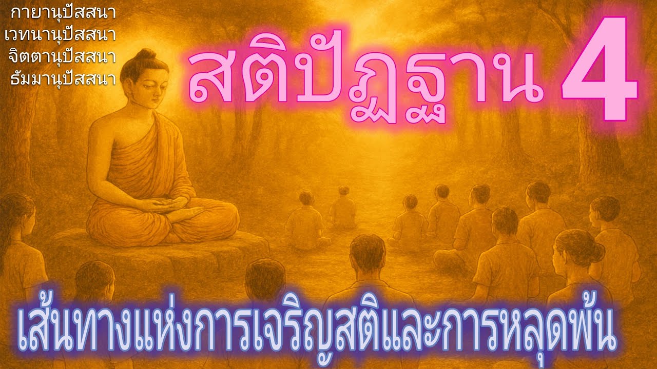สติปัฏฐาน 4 : เส้นทางแห่งการเจริญสติและการหลุดพ้น | ทางดับทุกข์ | ทางพ้นทุกข์ | ฟังธรรมะออนไลน์