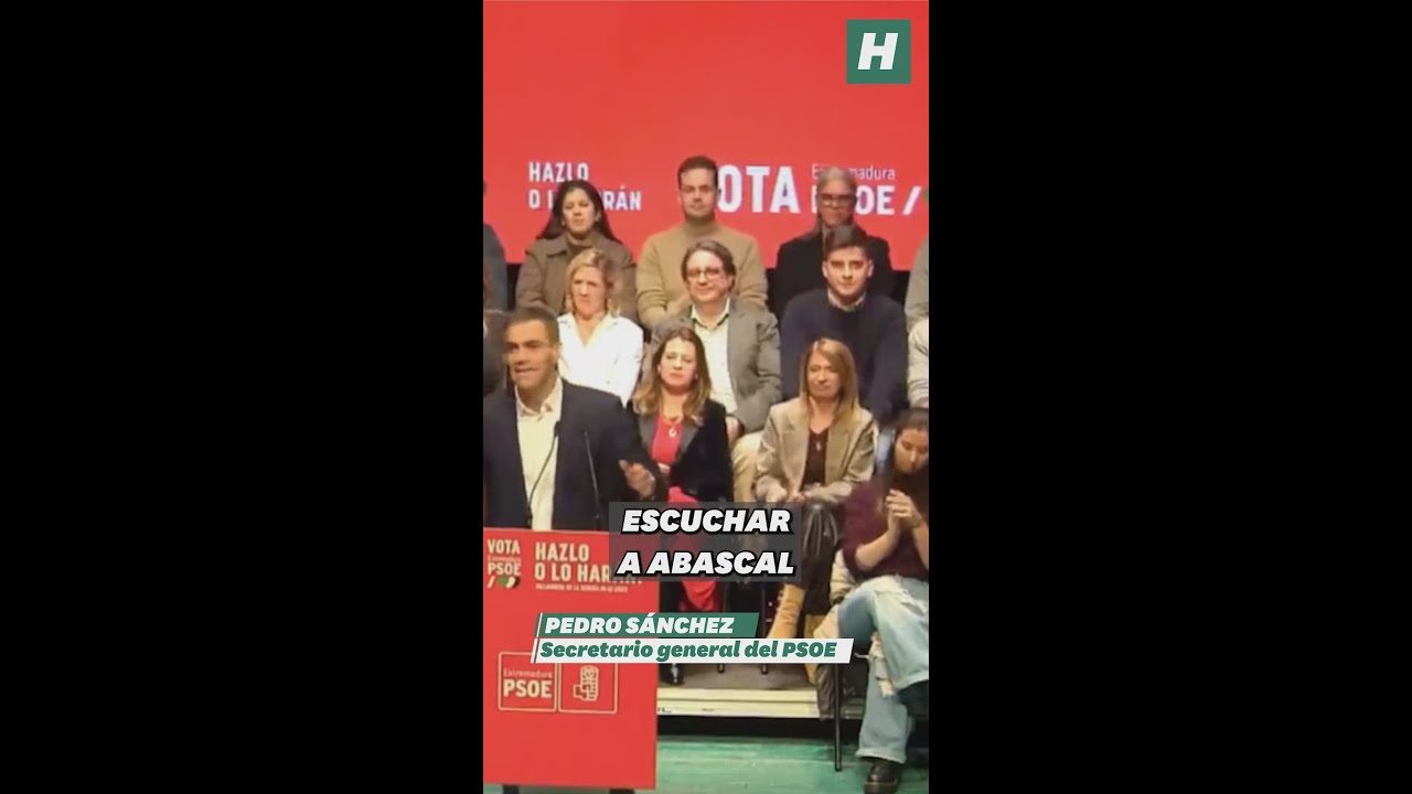 Pedro S&aacute;nchez contesta a Abascal sobre sus palabras de que habr&iacute;a que 