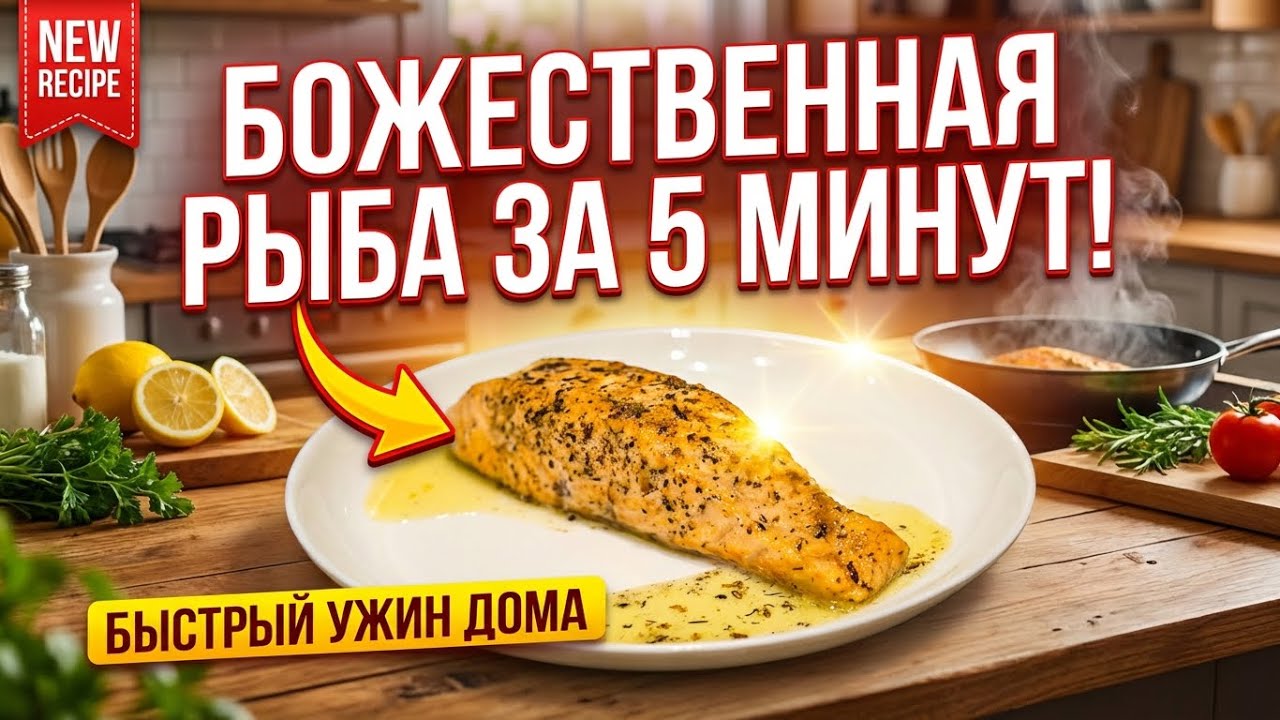Та самая нежная рыба на сковородке 