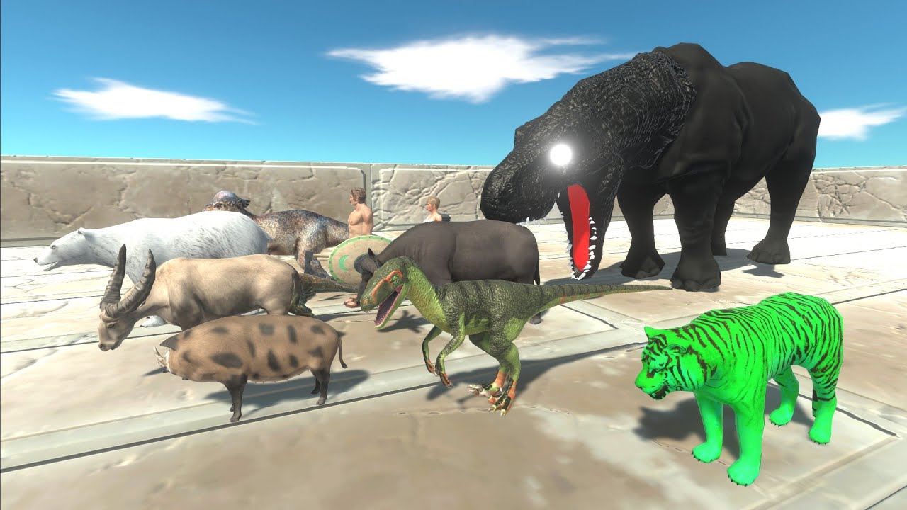 Escape from MUTANT RHINO-REX - Animal Revolt Battle Simulator Escape from Monster