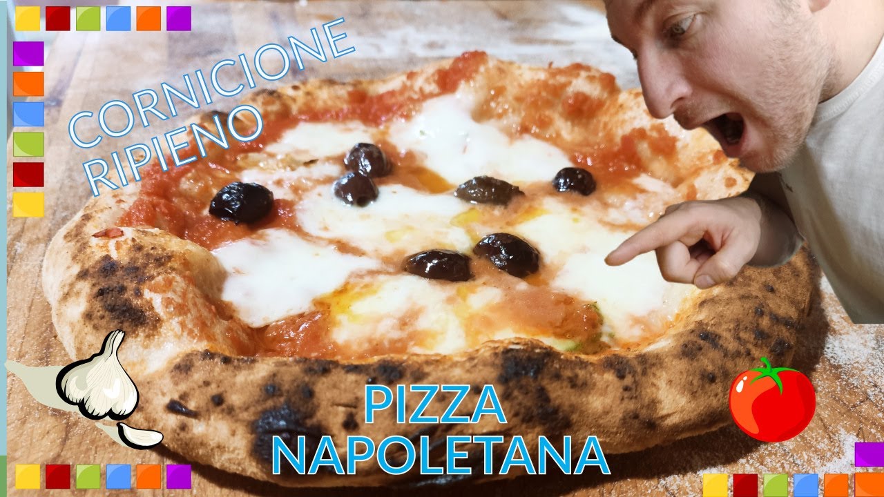 🍕PIZZA NAPOLETANA👨‍🍳 CON CORNICIONE RIPIENO🍕 24H LIEVITAZIONE.FORNO EFFEUNO