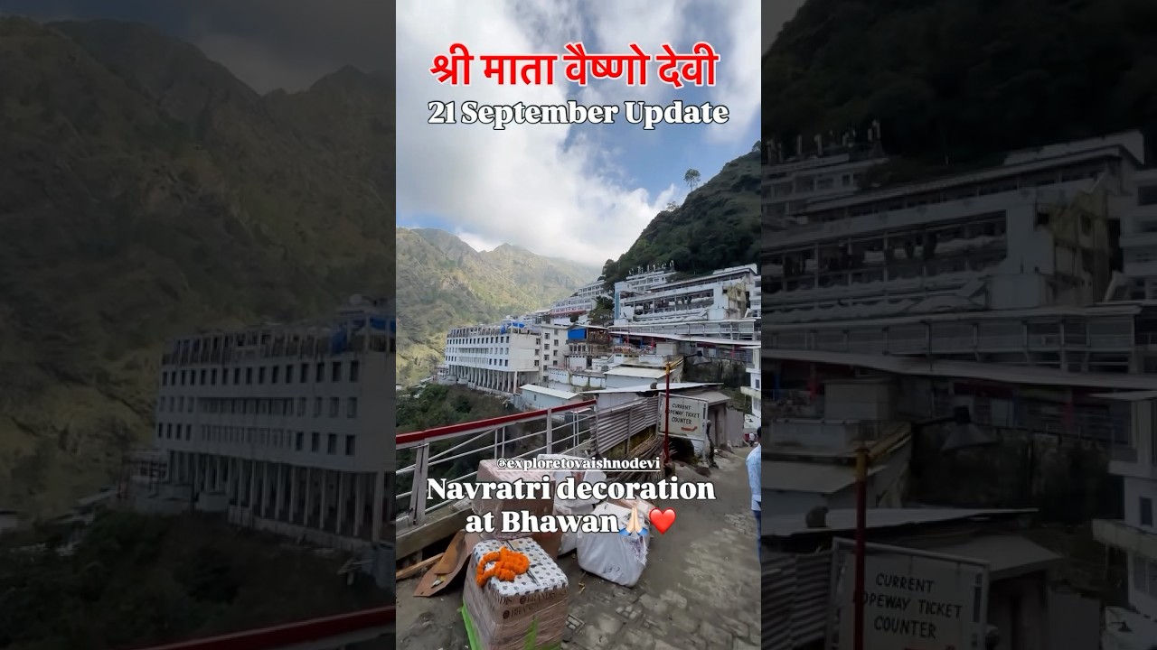 ￼ Sri Mata Vaishno Devi  Update @explorevaishnodevii #matarani #ytshorts #jaimatadi #viral ￼