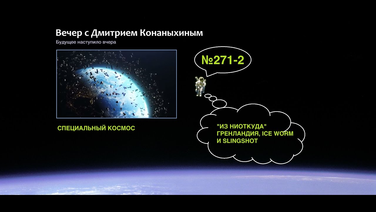 Вечер с Дмитрием Конаныхиным №271-2 Из ниоткуда. Гренландия, ICE WORM и SLINGSHOT