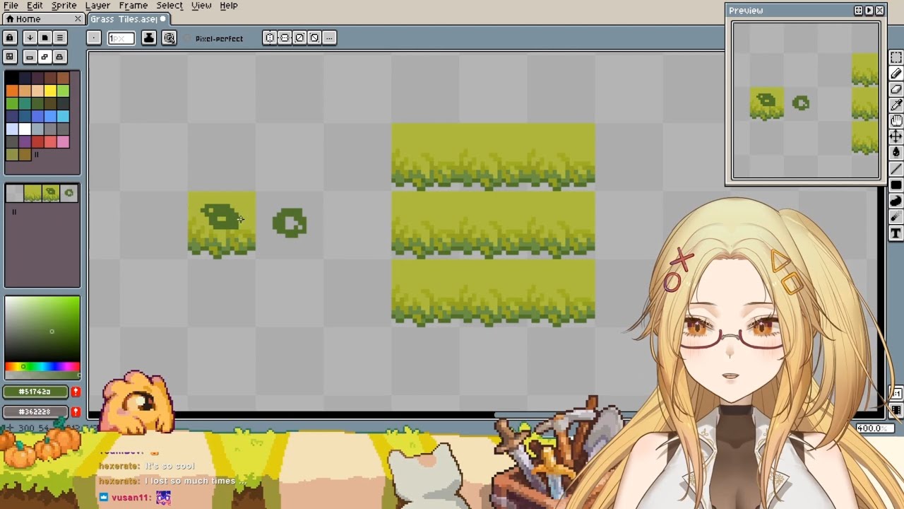 Tilemaps in Aseprite Saves you So Much Time while making Grass Tiles | Beginner Tutorial Pixel Art