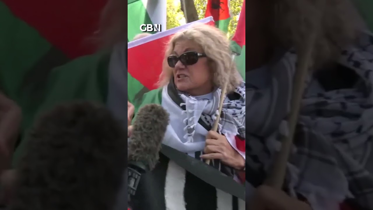 GB News told to 'F*** OFF' by pro-Palestine protester as demonstrations continue despite ceasefire
