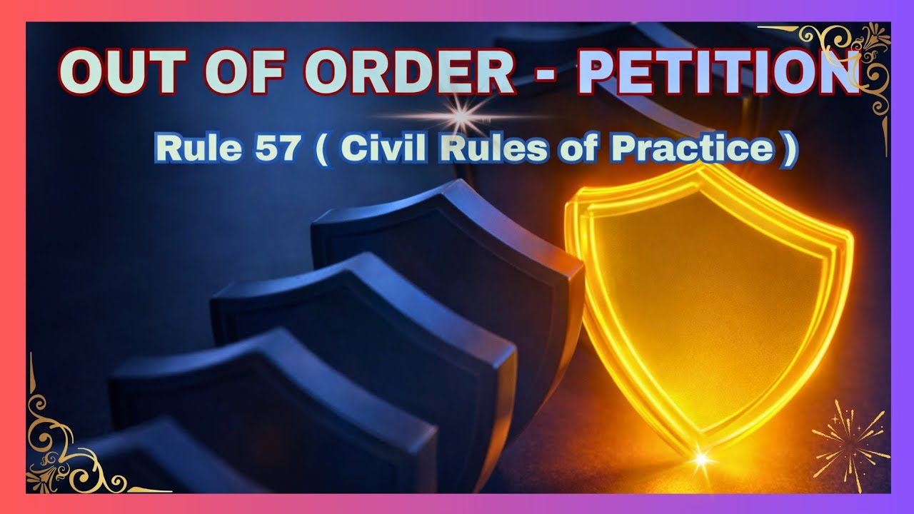 Out of Order Petition Explained | When & How to Mention Before Court (Step-by-Step) ⚖️ 📃