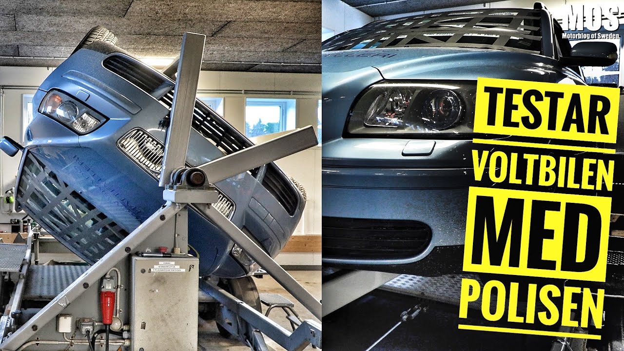 Testar voltbilen med polisen
