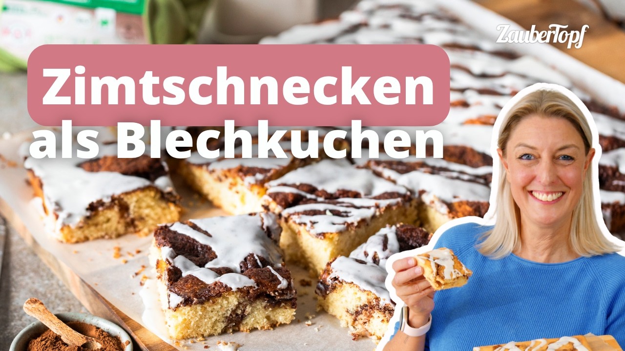 😍 Saftiger Zimtschnecken Kuchen ohne Hefeteig, in 5 Minuten vorbereitet | Thermomix&reg; Rezept