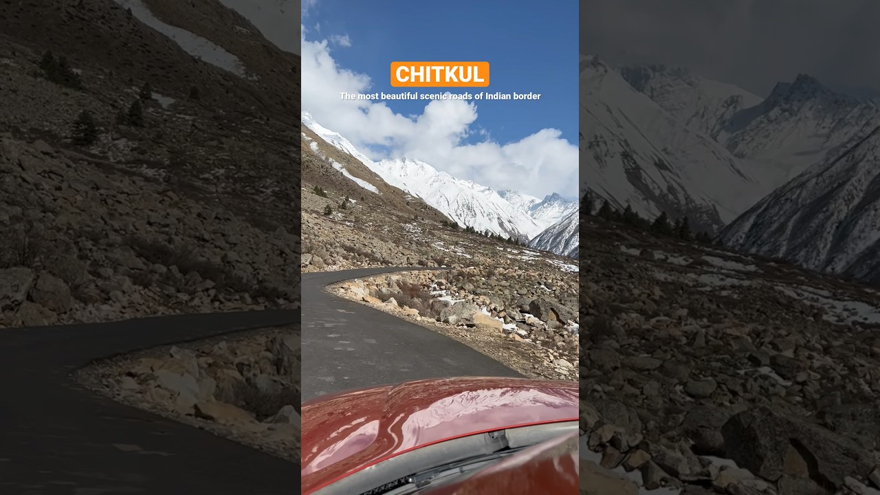 The most beautiful scenic roads of Indian border #chitkul #indianborder #indianlastvillage #travel