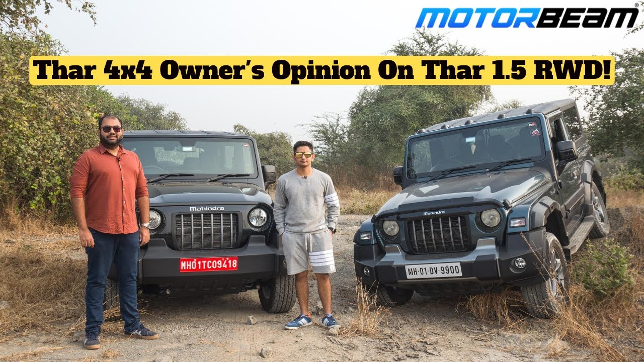 Mahindra Thar 4x4 Owner Drives Thar 1.5 RWD Diesel! | MotorBeam