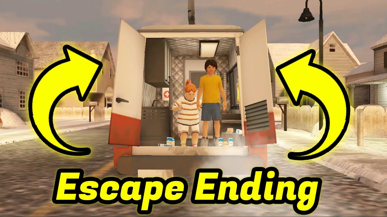 Ice Scream Episode 2 Escape Ending Scene - Ice Scream Episode 2 Version 1.0