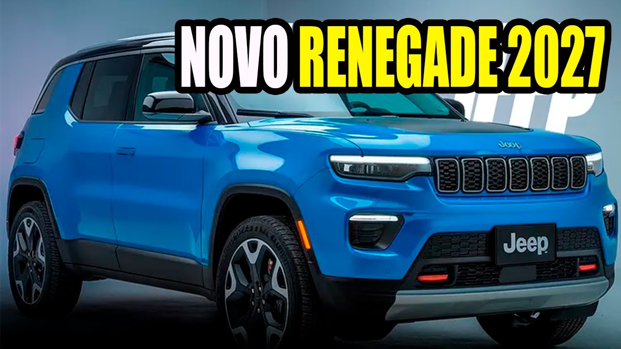 NOVO JEEP RENEGADE TERÁ MESMO INTERIOR DO COMPASS COM MOTOR HÍBRIDO