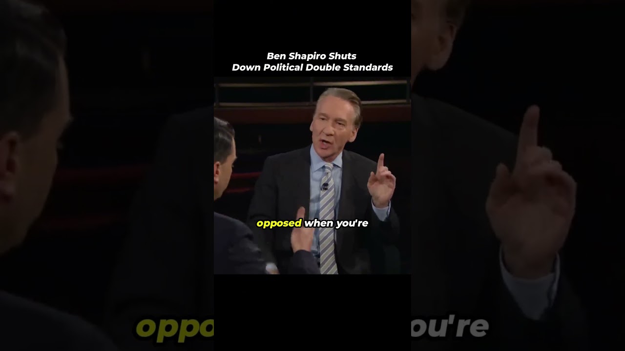 Ben Shapiro SHUTS DOWN Bill Maher on Political Double Standards #shorts #debate
