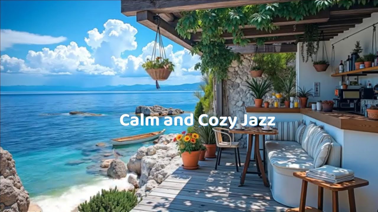 Coffee Mug Jazz - A Calm and Cozy Seaside Escape for Peaceful Moments and Ocean Views