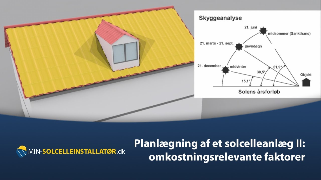 [🇩🇰] Planlægning af et solcelleanlæg (omkostningsrelevante faktorer)