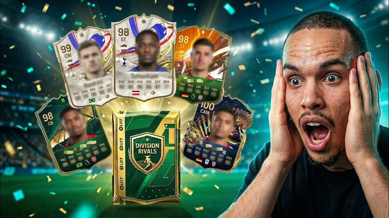Мои лучшие открытия паков Division Rivals в FC Mobile 25
