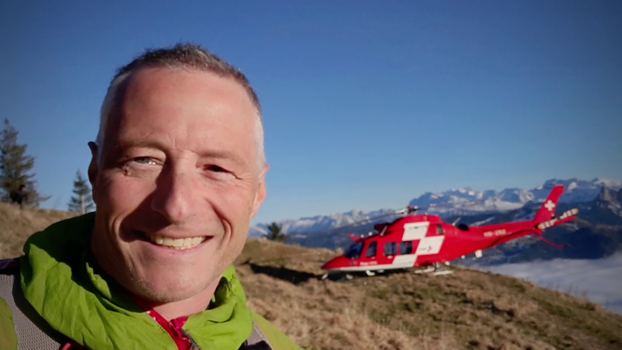 Rega Rettung auf dem Wildspitz