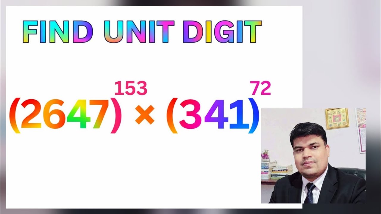 Shortcut trick to find Unit digit number/ ईकाई की संख्या कैसे सात करें
