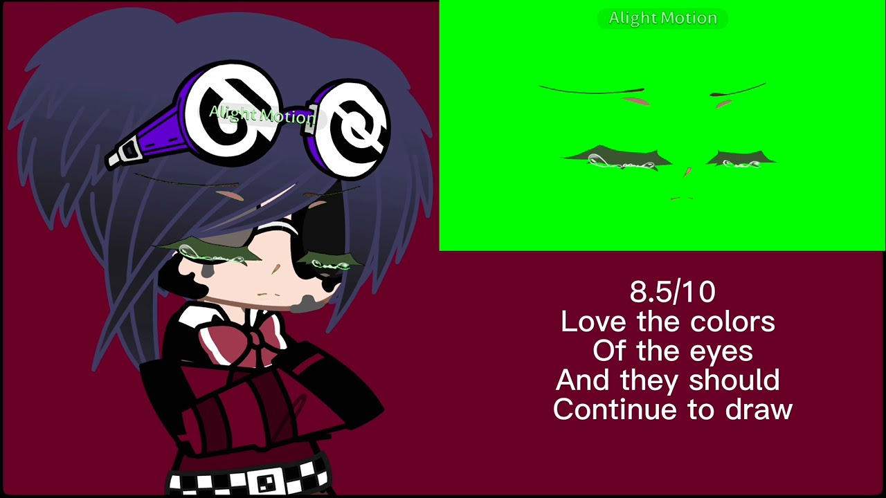 Part 2 Gacha green screen reaction
