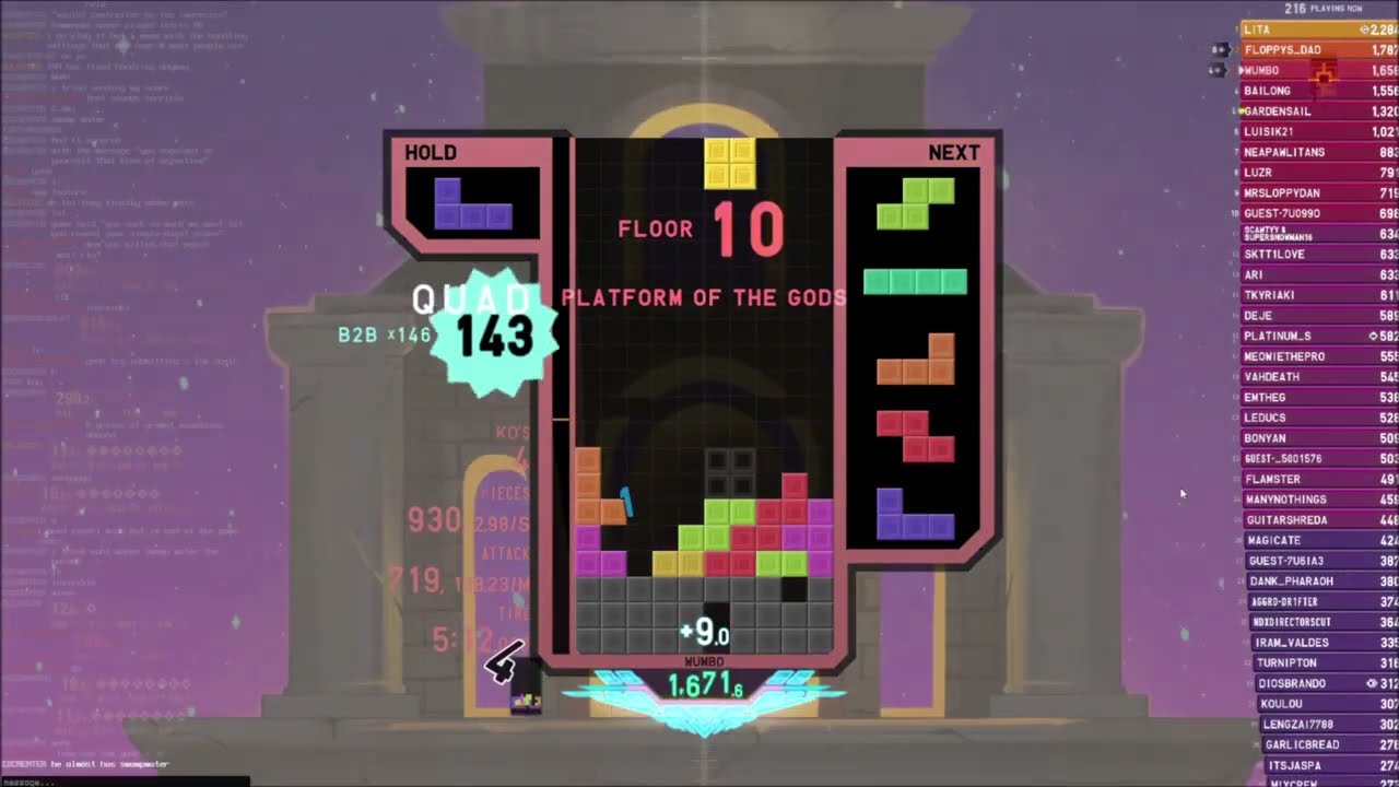 TETRIO 2 156 B2B SURGE! 160 Attack Per Minute Pace