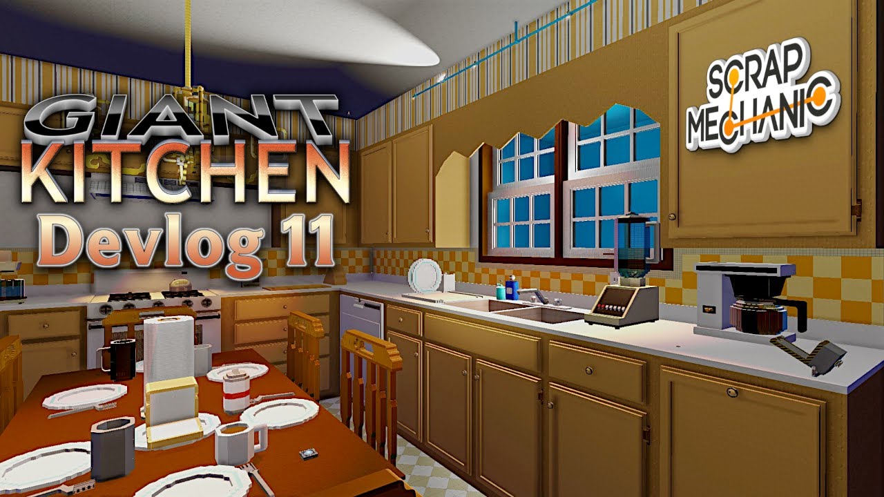 Giant Kitchen Devlog 11 | Scrap Mechanic Hide & Seek Builds