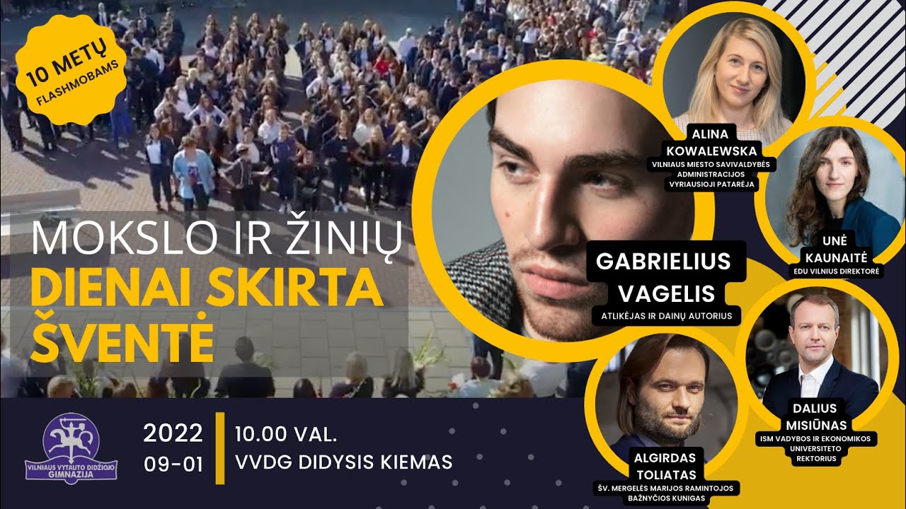 Vilniaus Vytauto Didžiojo gimnazijos mokslo ir žinių dienai skirta šventė