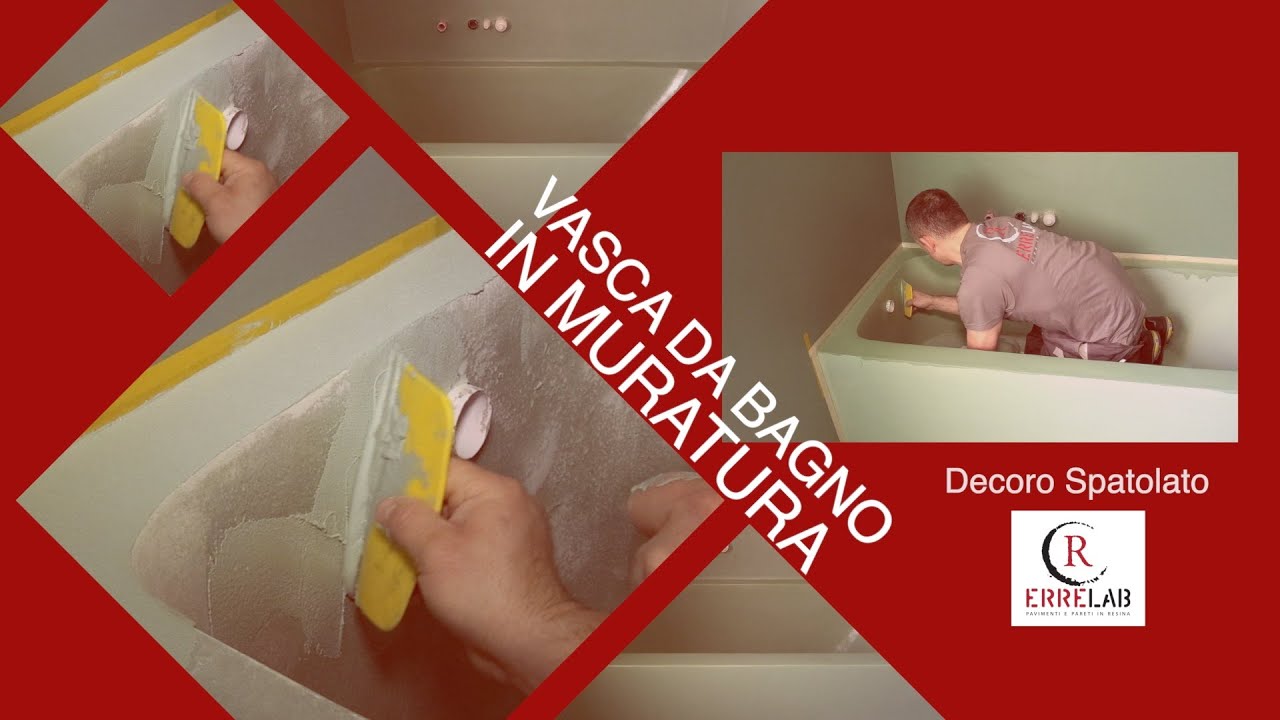 Come resinare una vasca da bagno in muratura - Decoro Spatolato