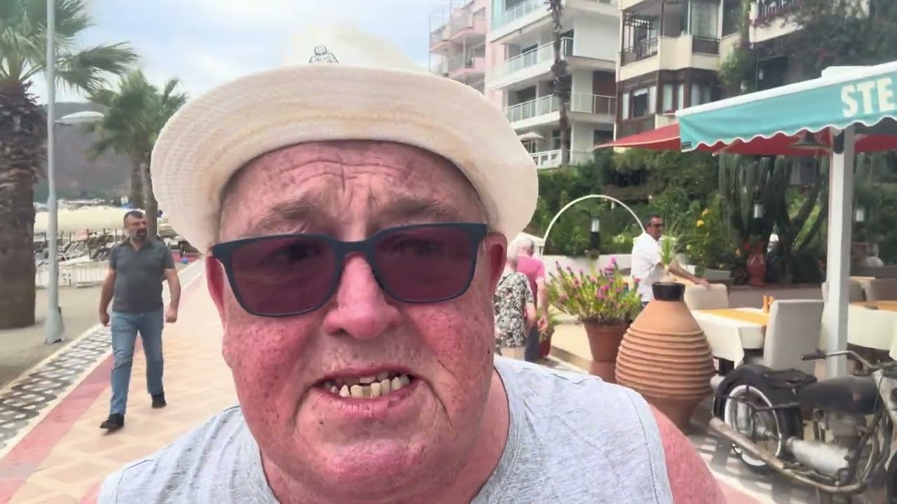Marmaris Turkey beach front walk 