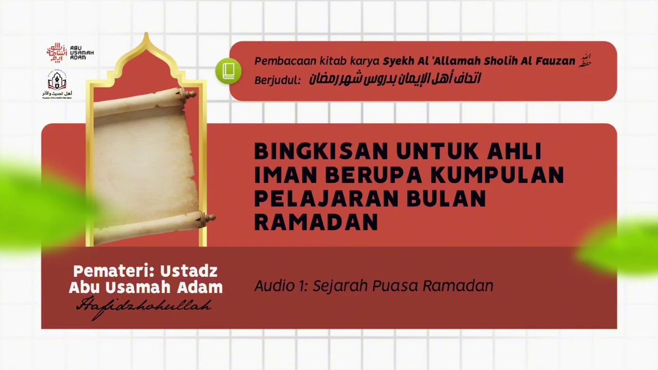 1. Sejarah Puasa Ramadhan