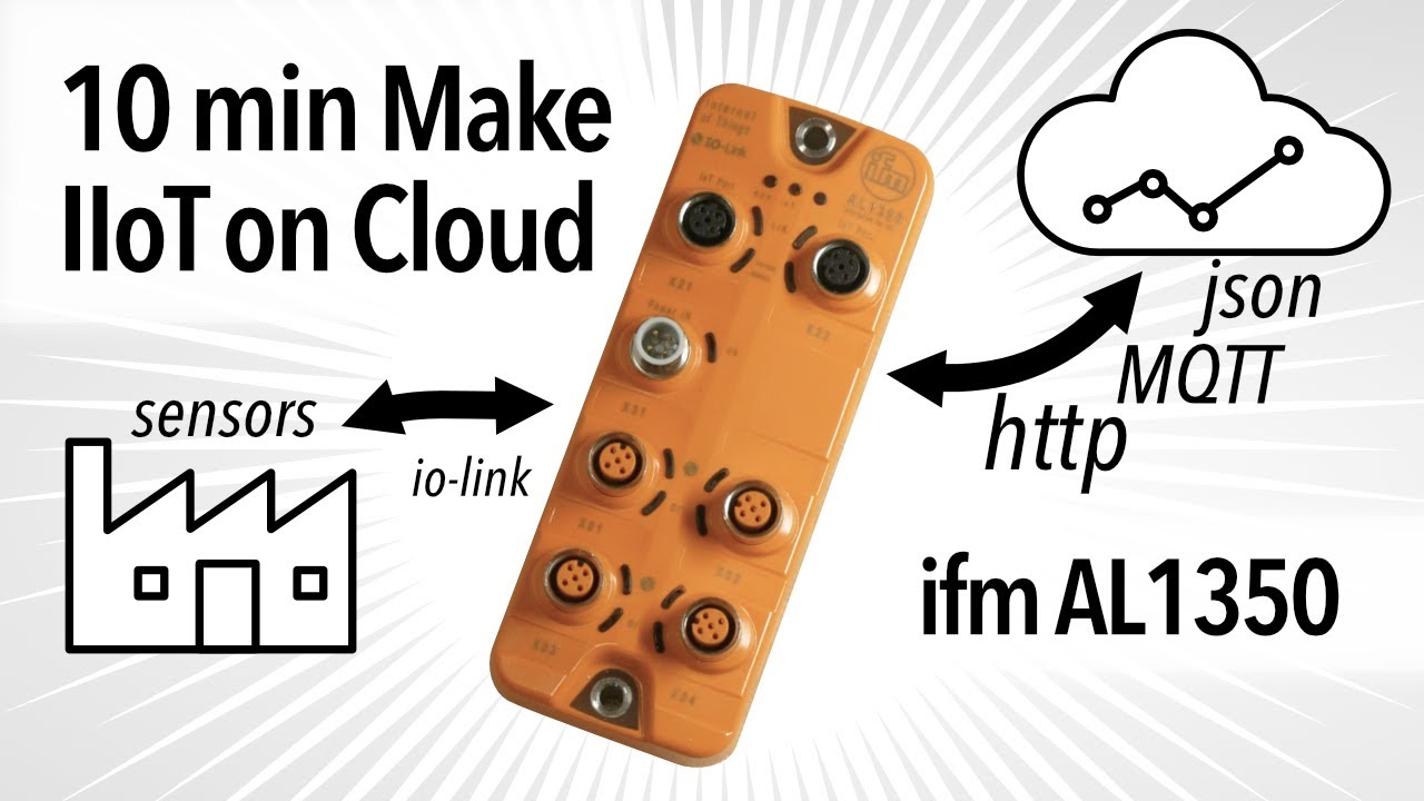 Промышленный IoT-датчик за 10 мин: ifm AL1350, InfluxDB, MQTT