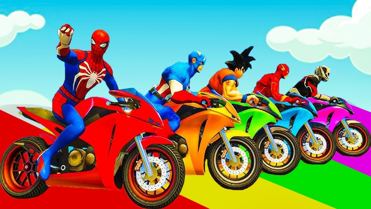 🚀 RAMP to SPACE with Spider-Man and Superman – GTA V Challenge!