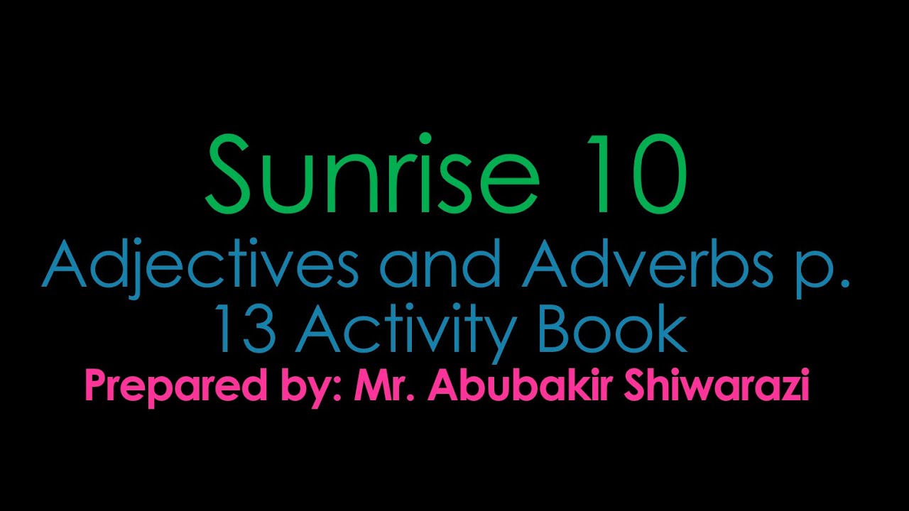 Adjectives and Adverbs #english #education