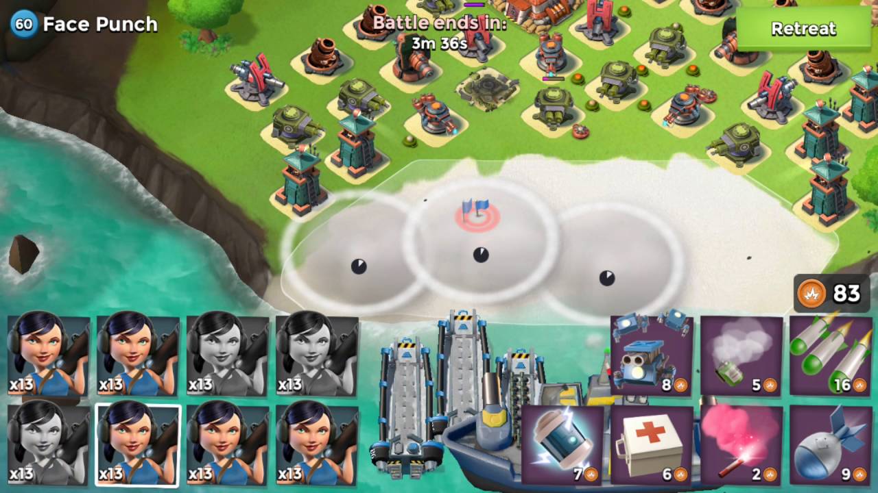Boom Beach Blackguard base Face Punch - Smooka