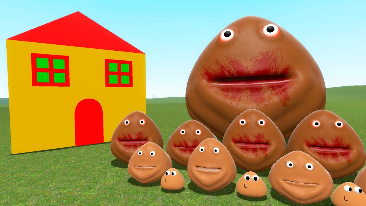 POU BOYS REVENGE VS BULDING in GARRYS MOD