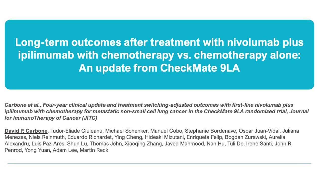 Four year update confirms durable clinical benefit from CheckMate 9LA in all PD-L1 subgroups
