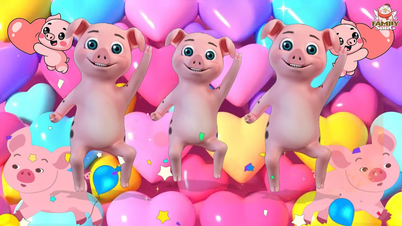 Đ&agrave;n Heo Con Remix - Hoạt H&igrave;nh Ch&uacute; Heo Nhảy Triệu View | Pig Dance | Li&ecirc;n Kh&uacute;c S&ocirc;i Động 5 Trong 1 Hay