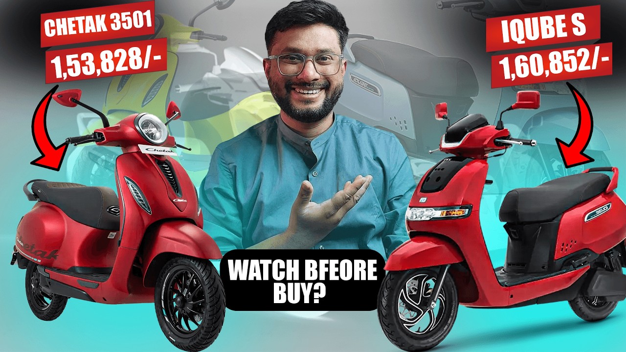 TVS IQube S vs Bajaj Chetak 3501 ⚡ Kaun Best Hai EV? Electric Scooter