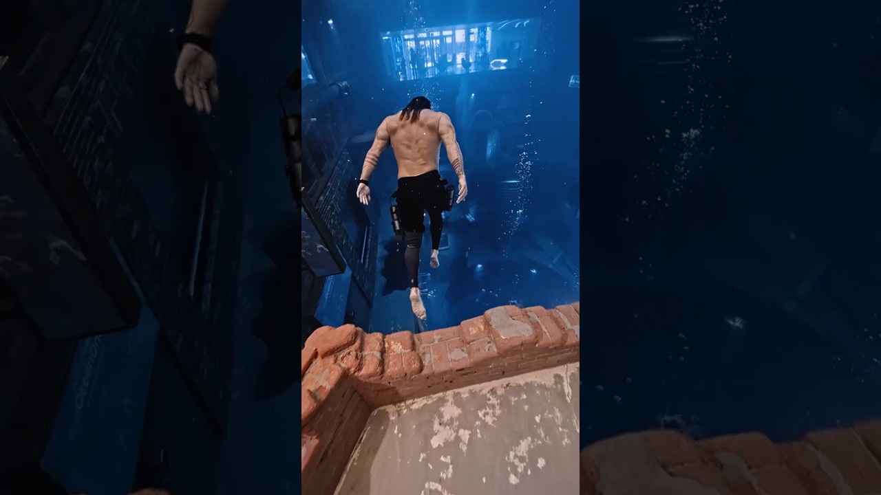 Viral Deep Dive Dubai Freedive &mdash; Not AI. One Breath. No Tricks.